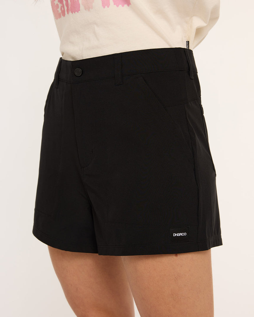 Womens Pit Shorts | Black