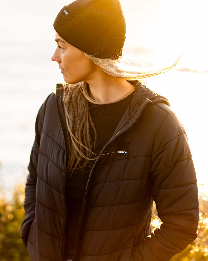 Womens Roam Puffer Jacket | Black