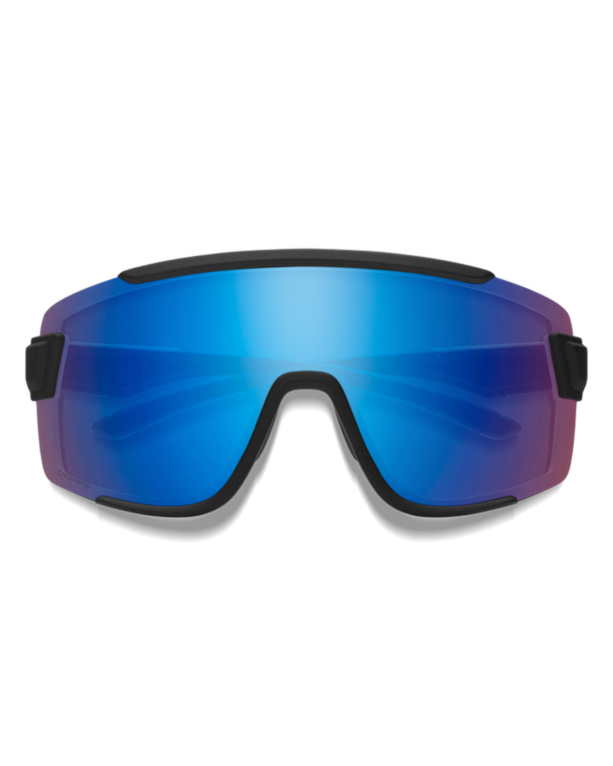 Smith Wildcat Matte Black w/ ChromaPop Low Light Rose Blue Mirror