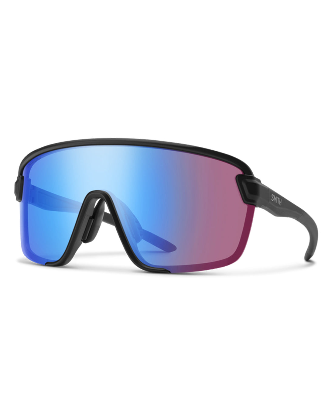 Smith Bobcat Matte Black ChromaPop Light Rose Blue Mirror