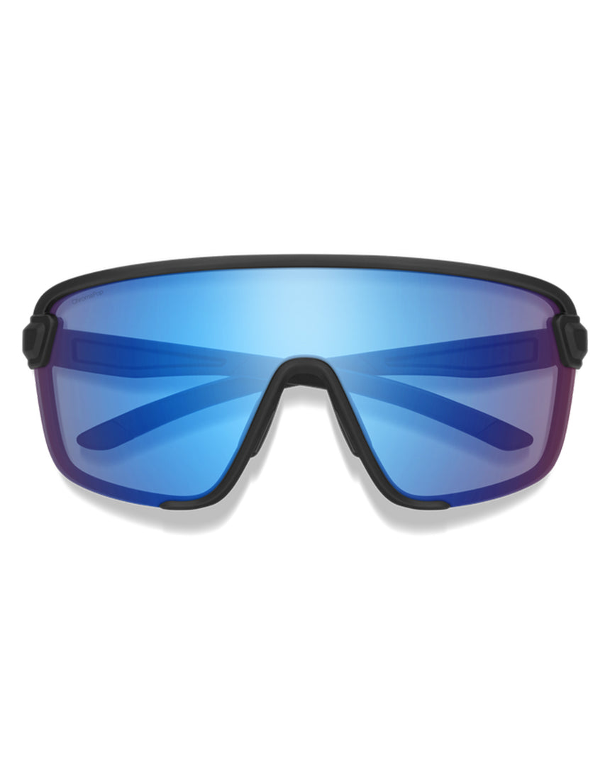 Smith Bobcat Matte Black ChromaPop Light Rose Blue Mirror