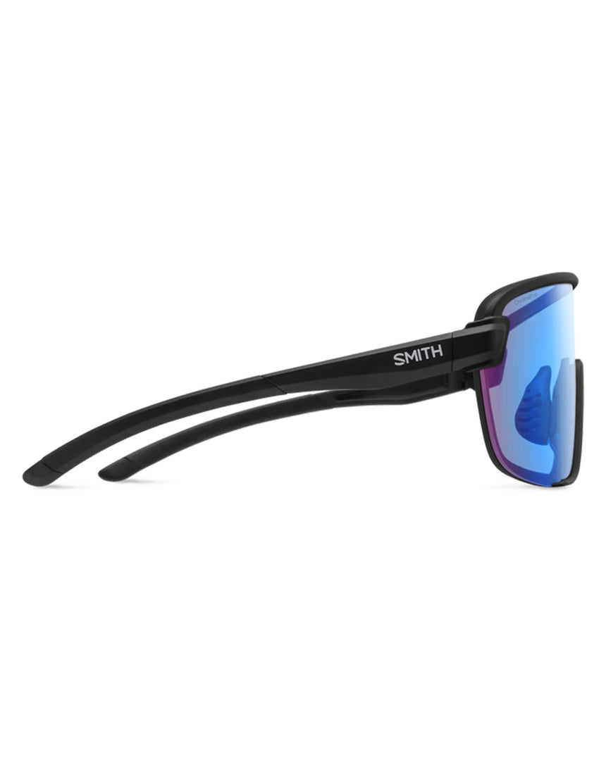 Smith Bobcat Matte Black ChromaPop Light Rose Blue Mirror