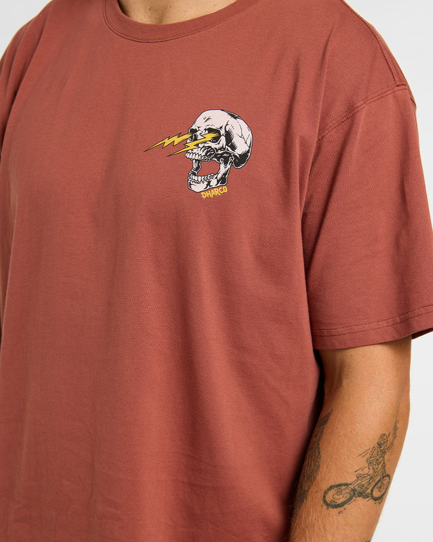 Mens Cotton Tee | Rust