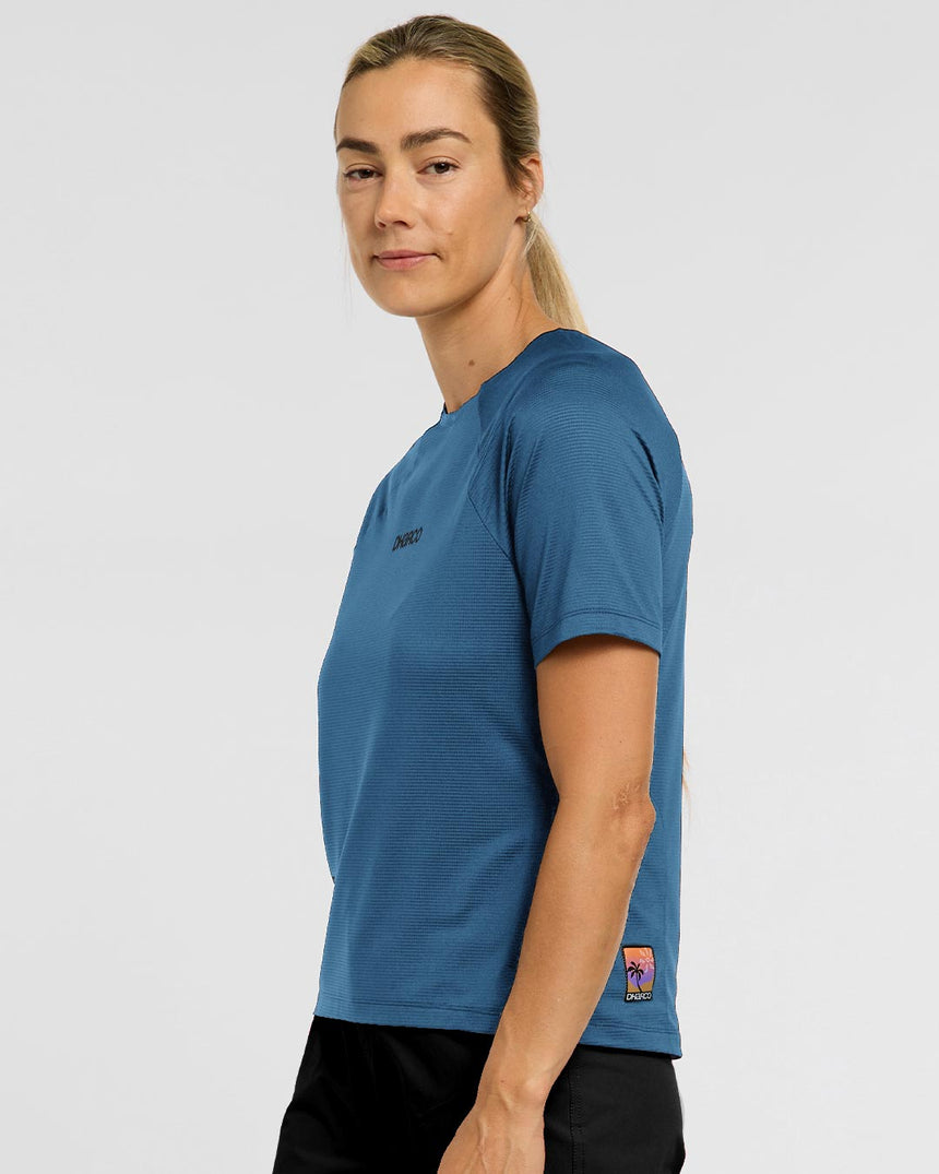 Womens Ather Short Sleeve Jersey | Morrocan Blue