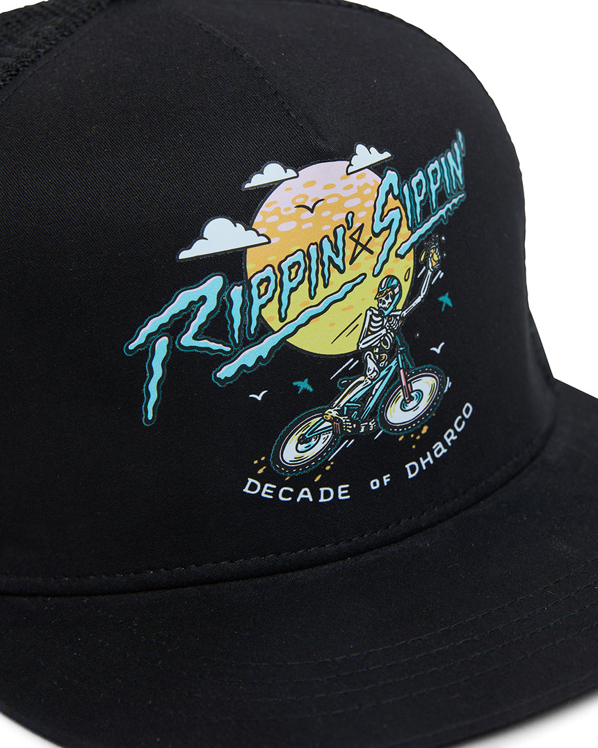 Flat Brim Trucker | Rippin & Sippin