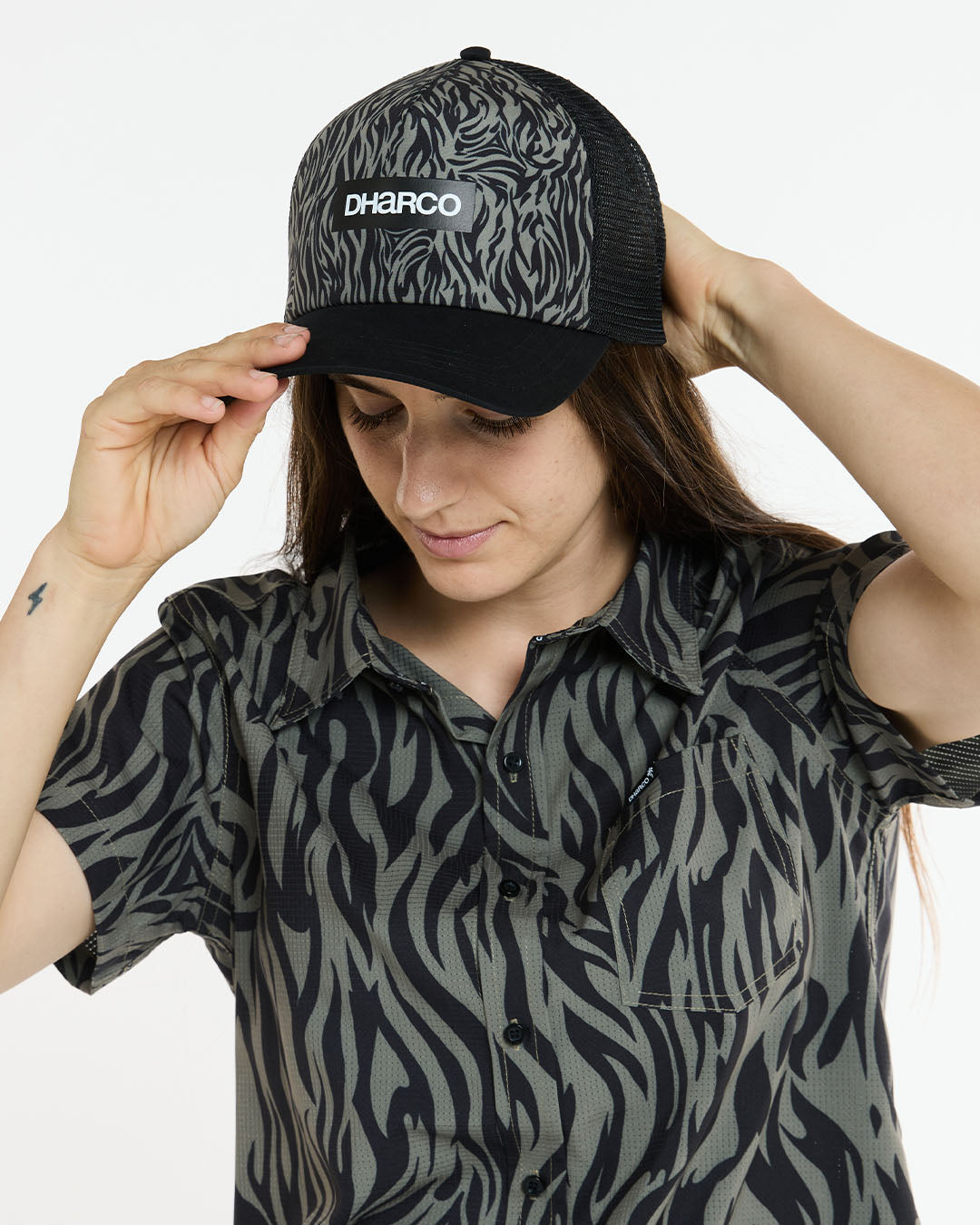 Curved Peak Trucker | Cypress