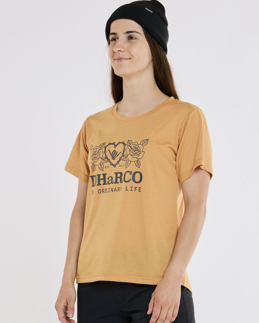 Womens Short Sleeve Tech Tee | Golden