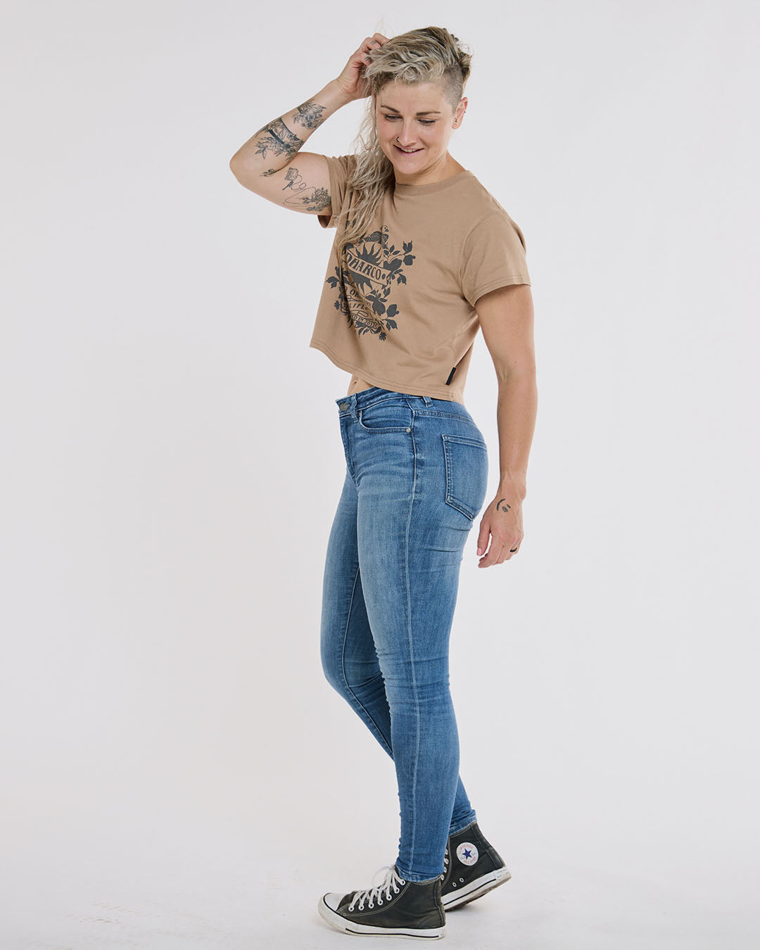 Womens Cotton Crop | Dust