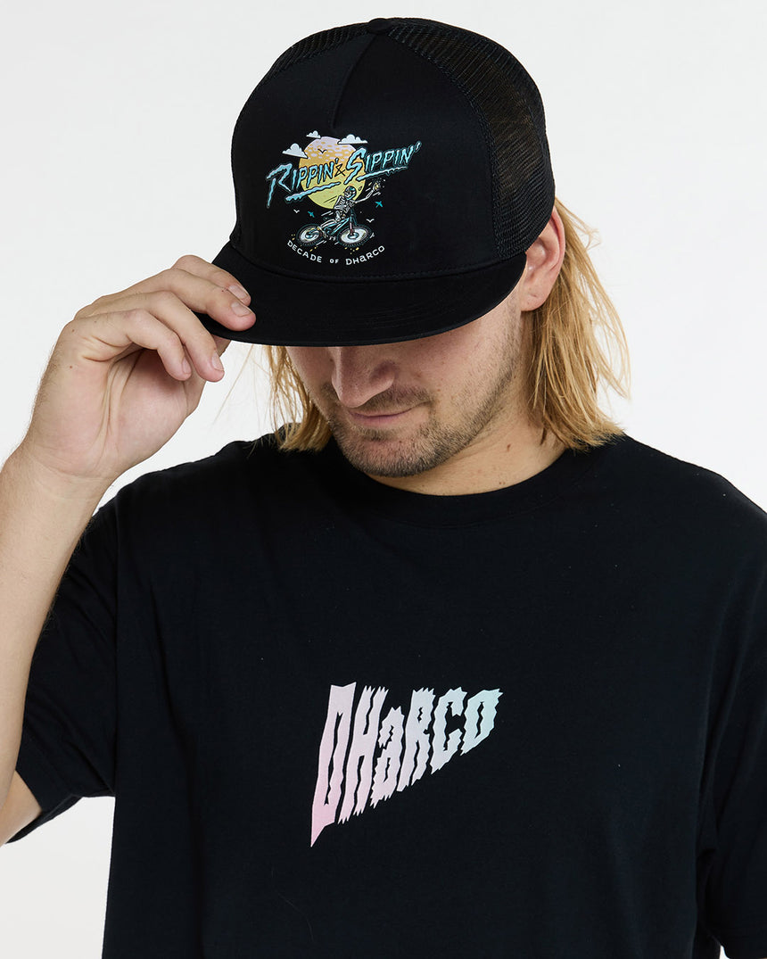 Flat Brim Trucker | Rippin & Sippin