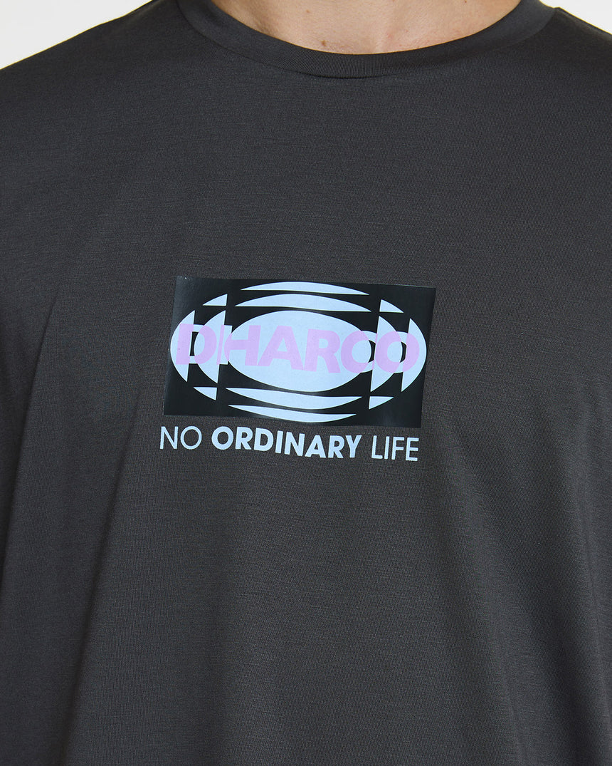 Mens Short Sleeve Tech Tee | Charcoal