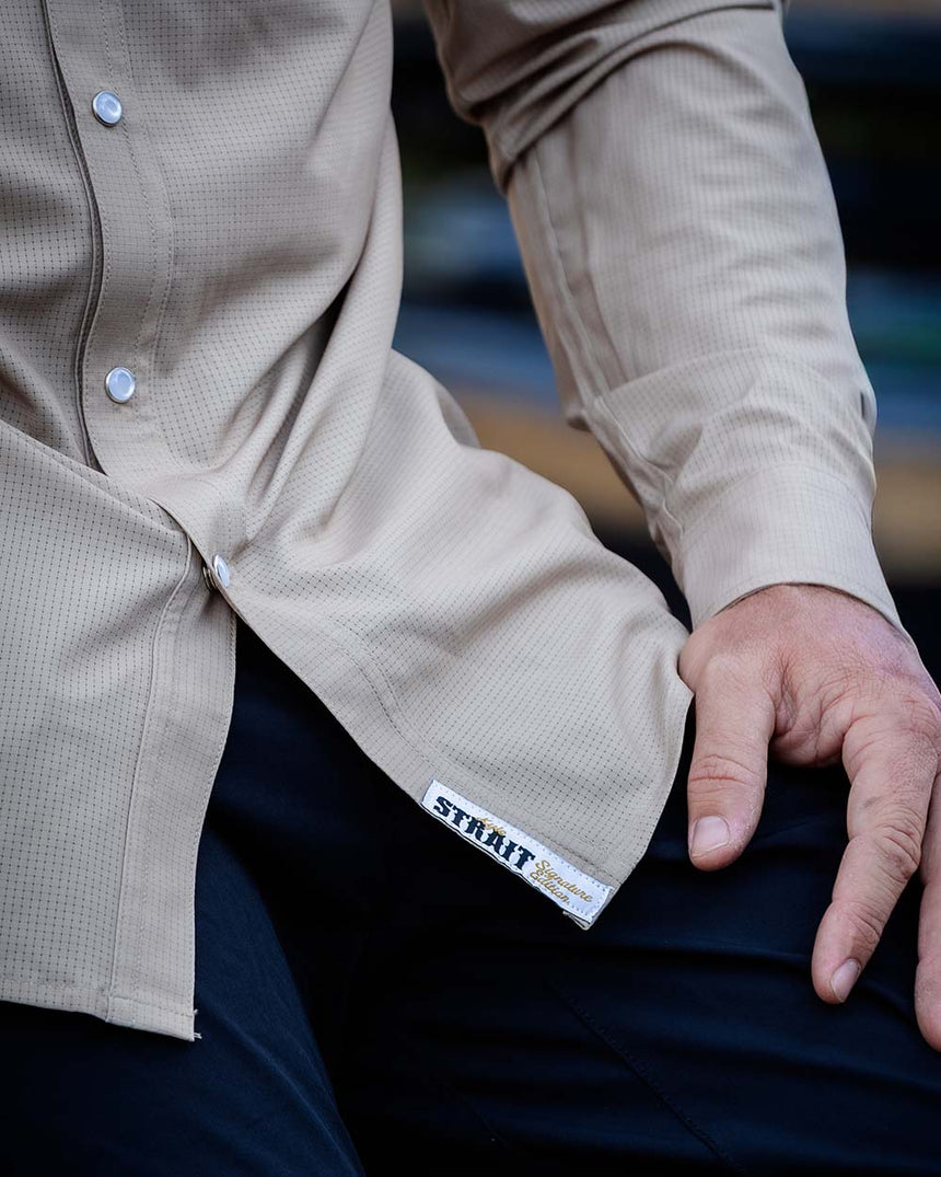 Mens Tech Long Sleeve Shirt | Kyle Strait Signature - Round Up
