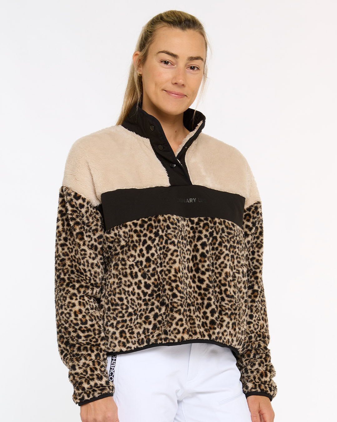 宇多田ヒカル着用ymc leopard fleece women Lサイズ未使用 Womens Sherpa Half Zip Fleece | Leopard – DHaRCO Clothing