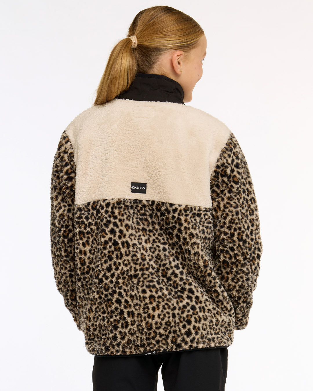 Youth Sherpa Half Zip Fleece | Leopard – DHaRCO Clothing