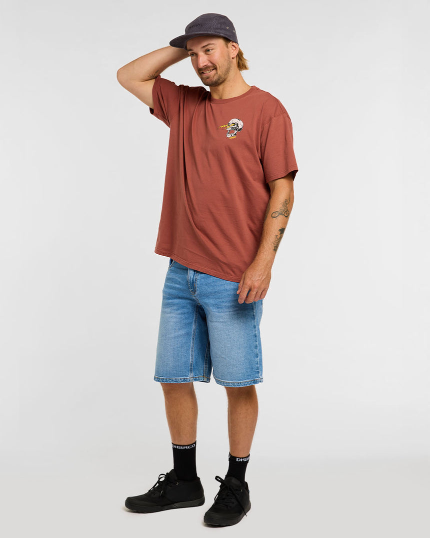 Mens Cotton Tee | Rust