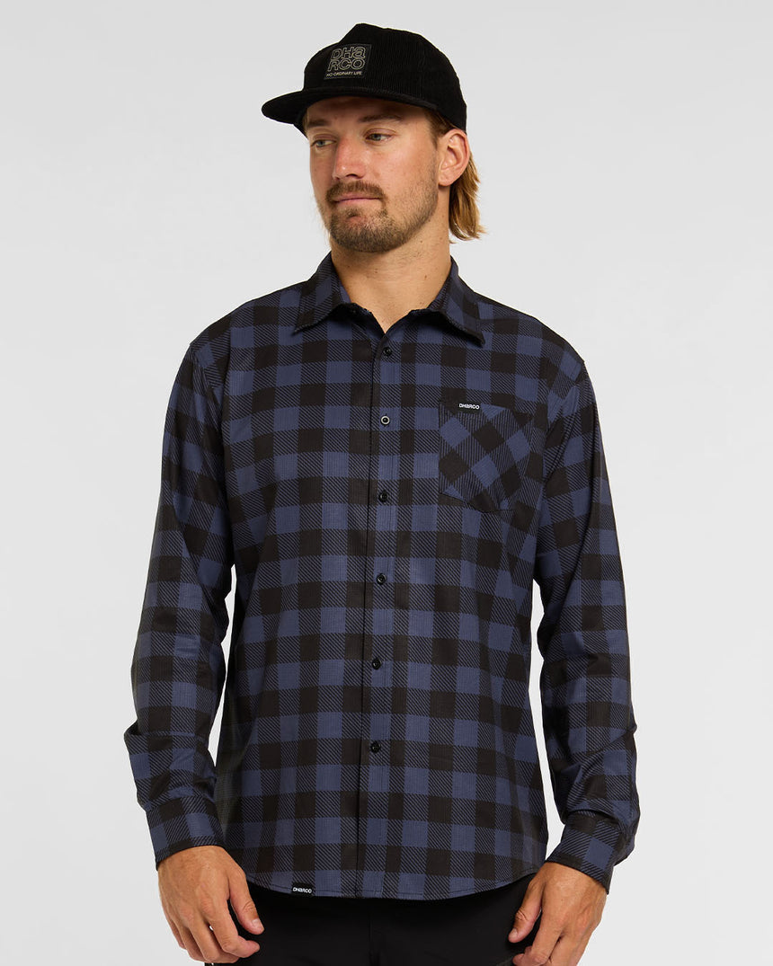 Mens Tech Long Sleeve Shirt | Jet