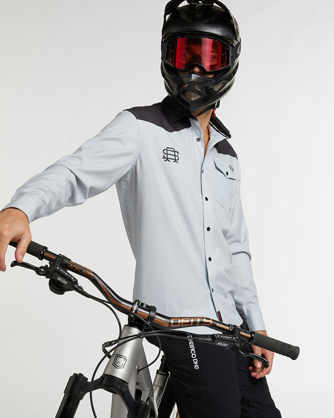 Button up mountain sales bike jersey