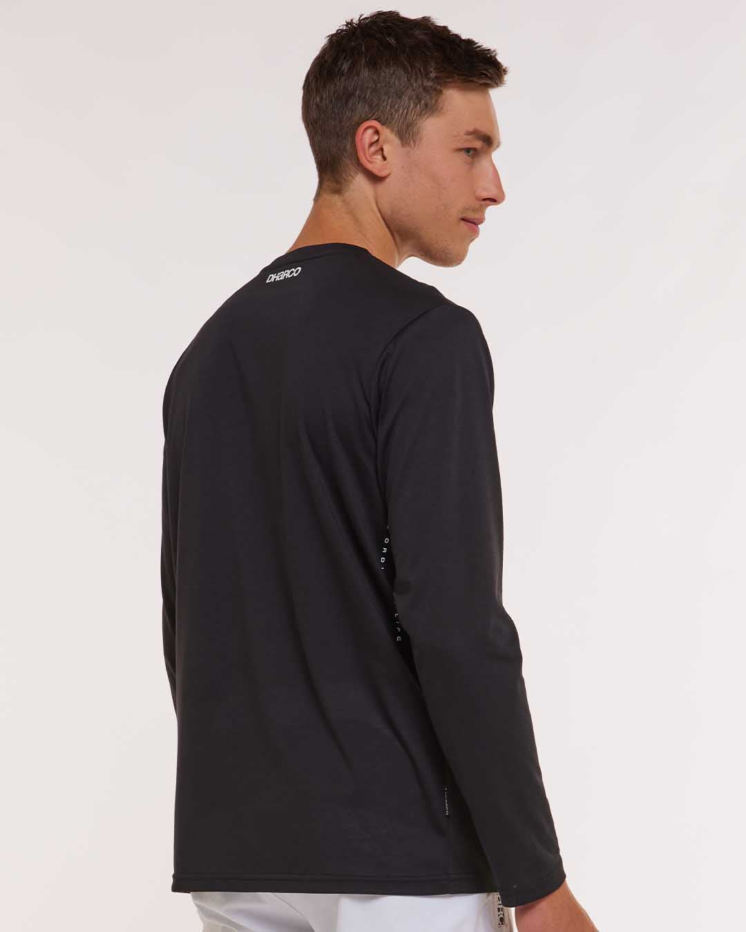 Mens Long Sleeve Tech Tee Stealth DHaRCO Clothing