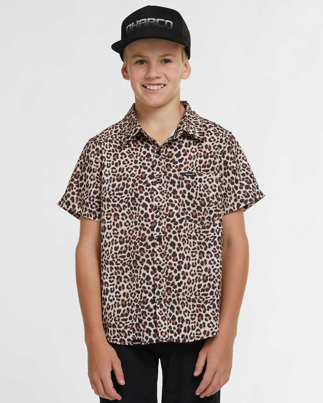 Youth Tech Party Shirt | Leopard