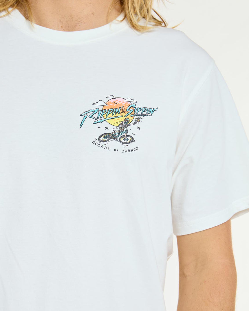 Mens Cotton Tee | Decade of DHaRCO White