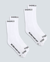 White Crew Socks x 2 Pairs