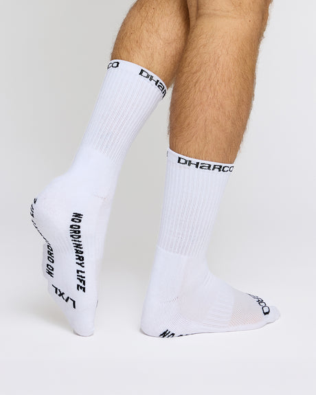 3 Pack: White | Crew Socks