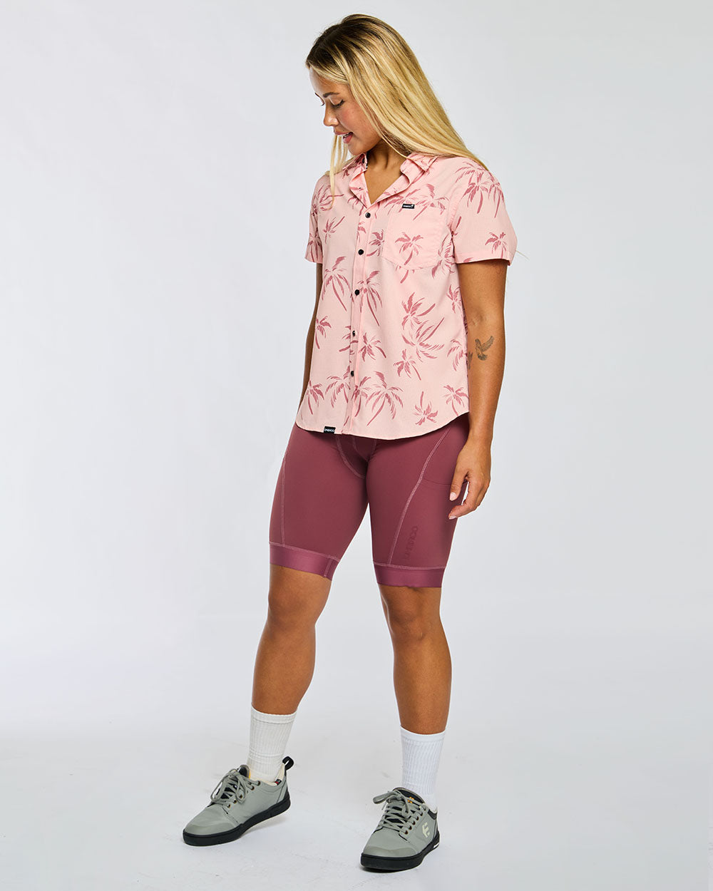 QOM Bib | Wild ginger/Pink Palm – DHaRCO Clothing