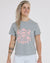 Womens Cotton Tee | Grey Marble