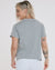 Womens Cotton Tee | Grey Marble