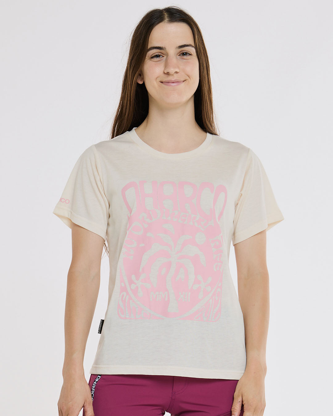 Womens Short Sleeve Tech Tee | Bone