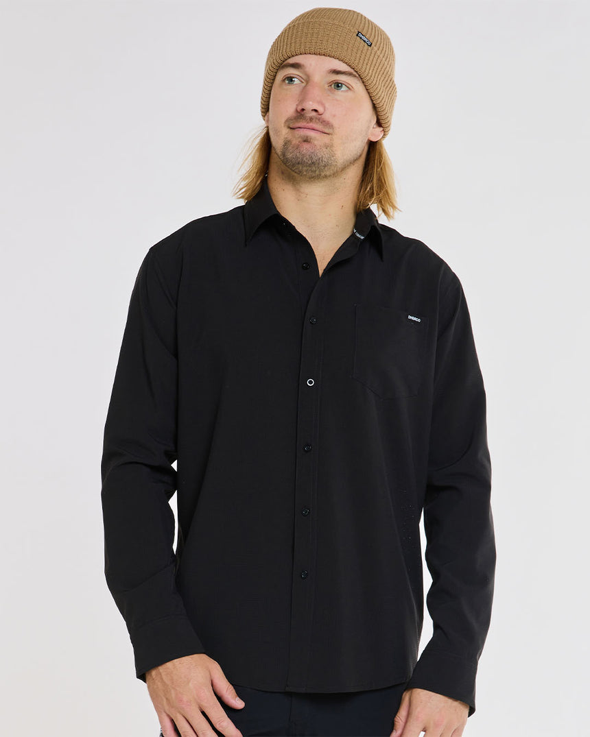 Mens Long Sleeve Button Up | Cash
