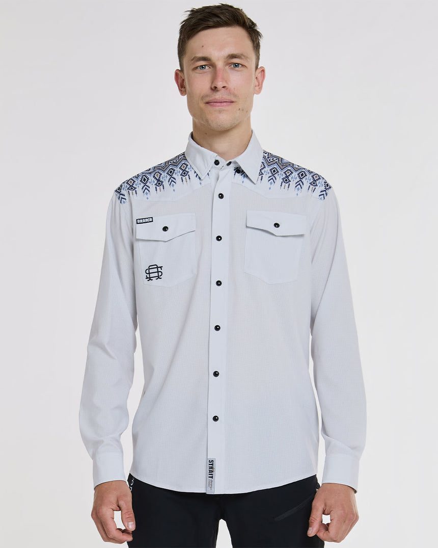 Mens Long Sleeve Button Up | Kyle Strait Signature Rattlesnake