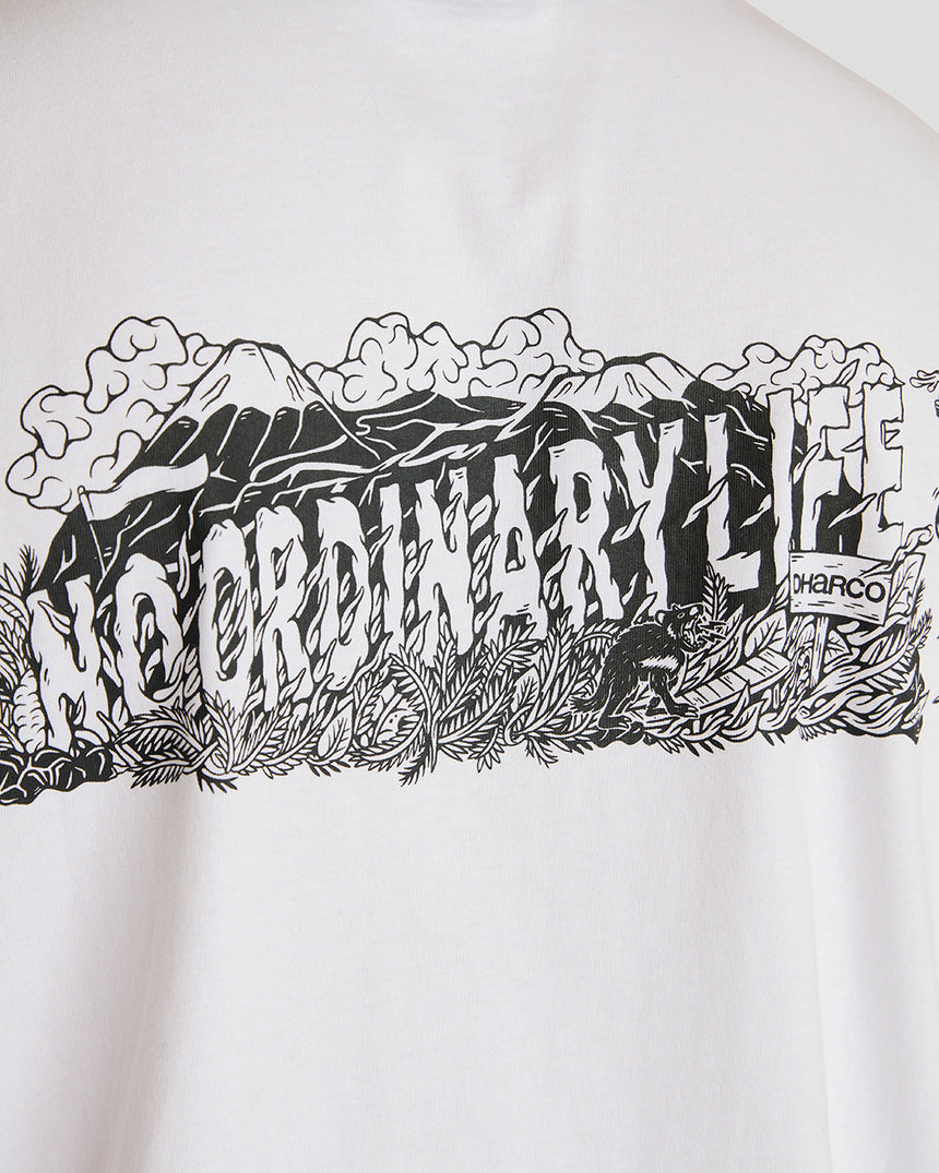Mens Cotton Tee | White Kentaro | MENS | TOPS | TEES | SHORT SLEEVES | COTTON TEE | DHaRCO | MTB | Image 3 of 3