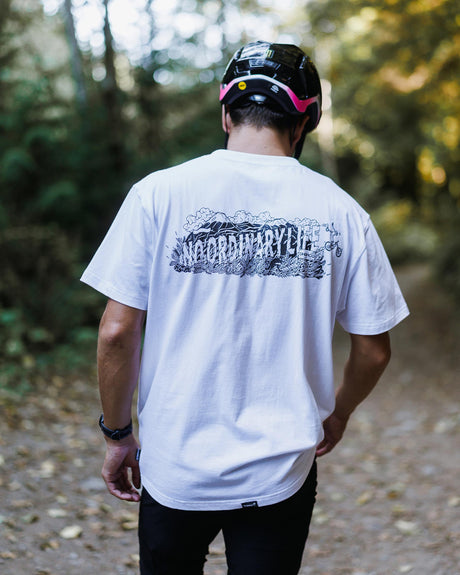 Mens Cotton Tee | White Kentaro