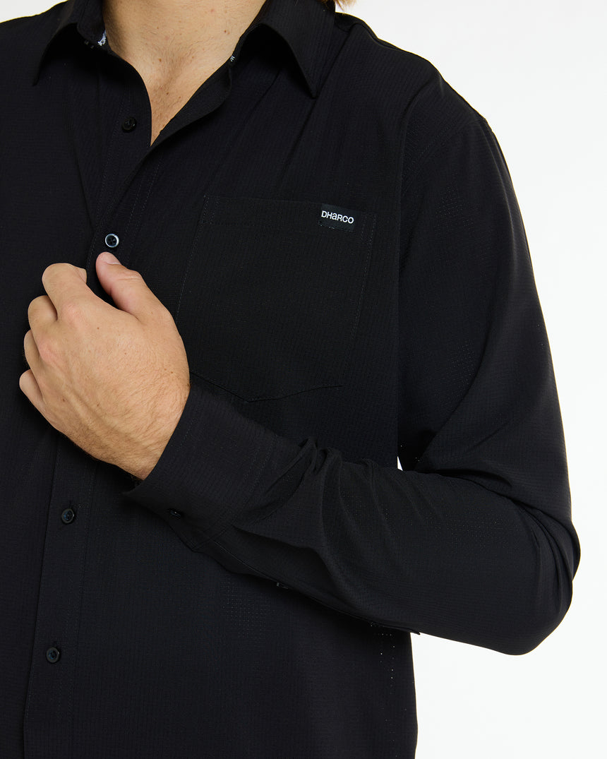Mens Long Sleeve Button Up | Cash
