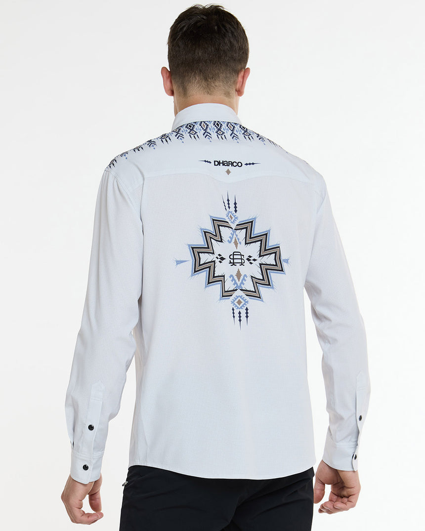 Mens Long Sleeve Button Up | Kyle Strait Signature Rattlesnake