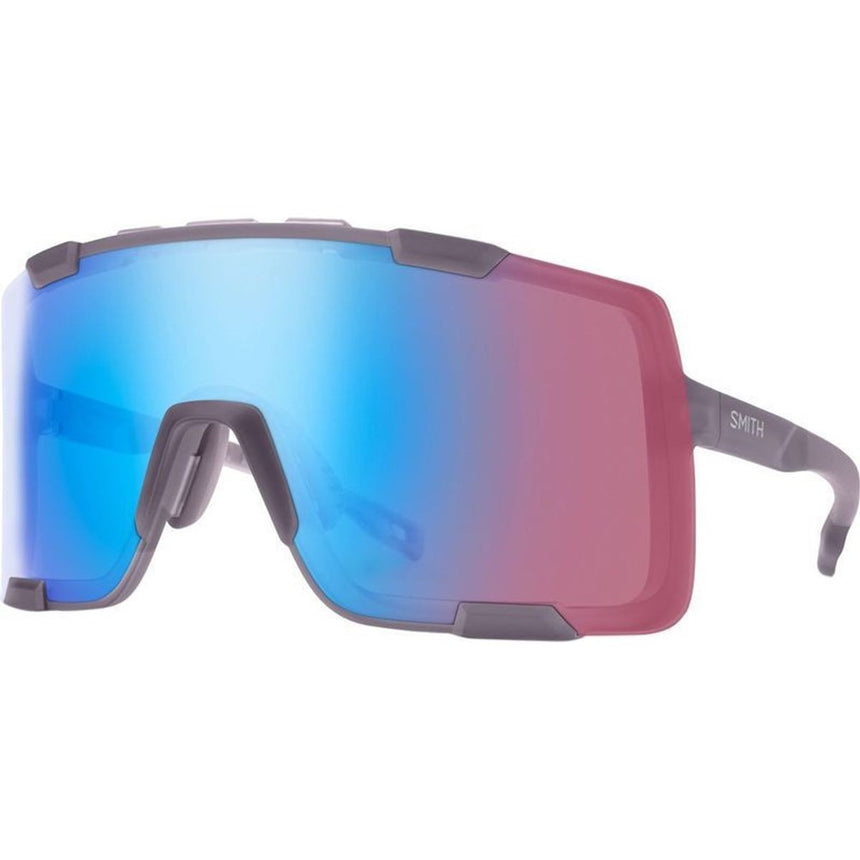 SMITH SYNCLINE Sunglasses Matte Meteorite Crystal/Chromapop Low Light Rose Blue Mirror Lenses