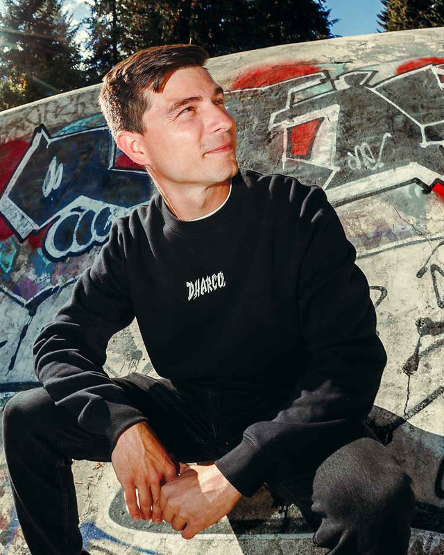 Unisex Crew | Covert Black | UNISEX | TOPS | FLEECE AND HOODIES | CREW | DHaRCO | MTB | Image 3 of 6