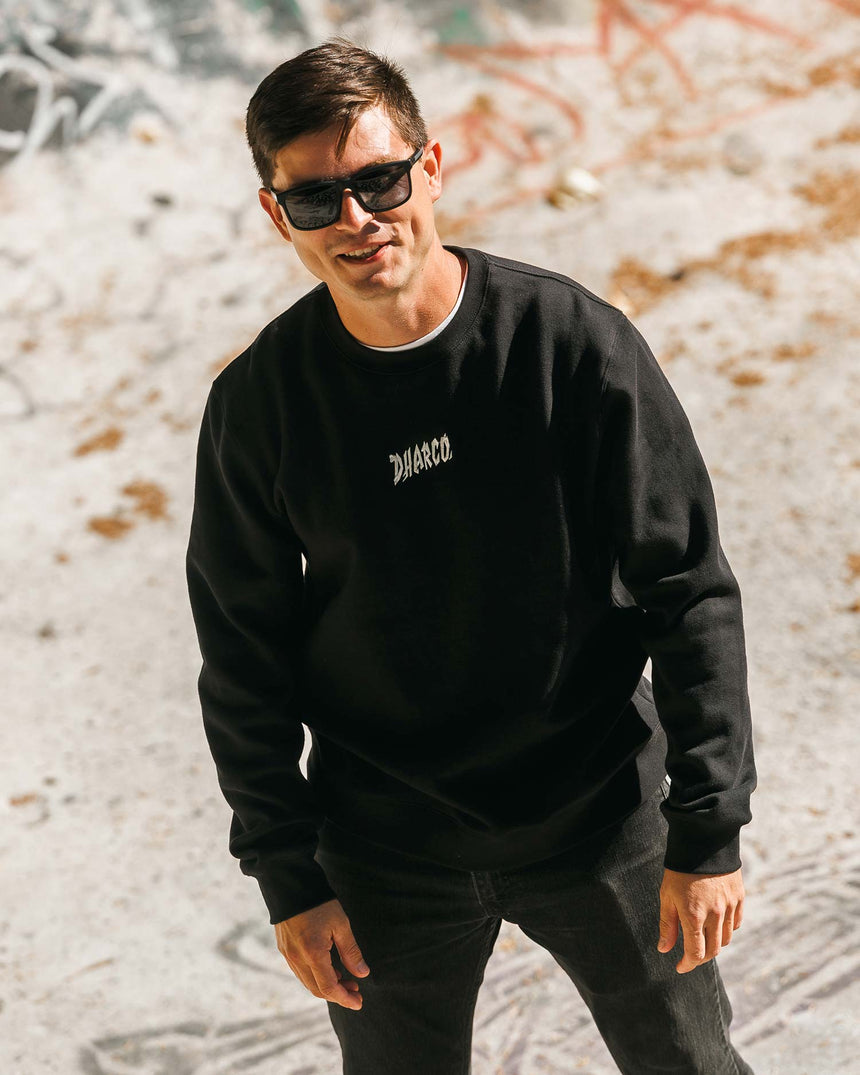 Unisex Crew | Covert Black | UNISEX | TOPS | FLEECE AND HOODIES | CREW | DHaRCO | MTB | Image 4 of 6