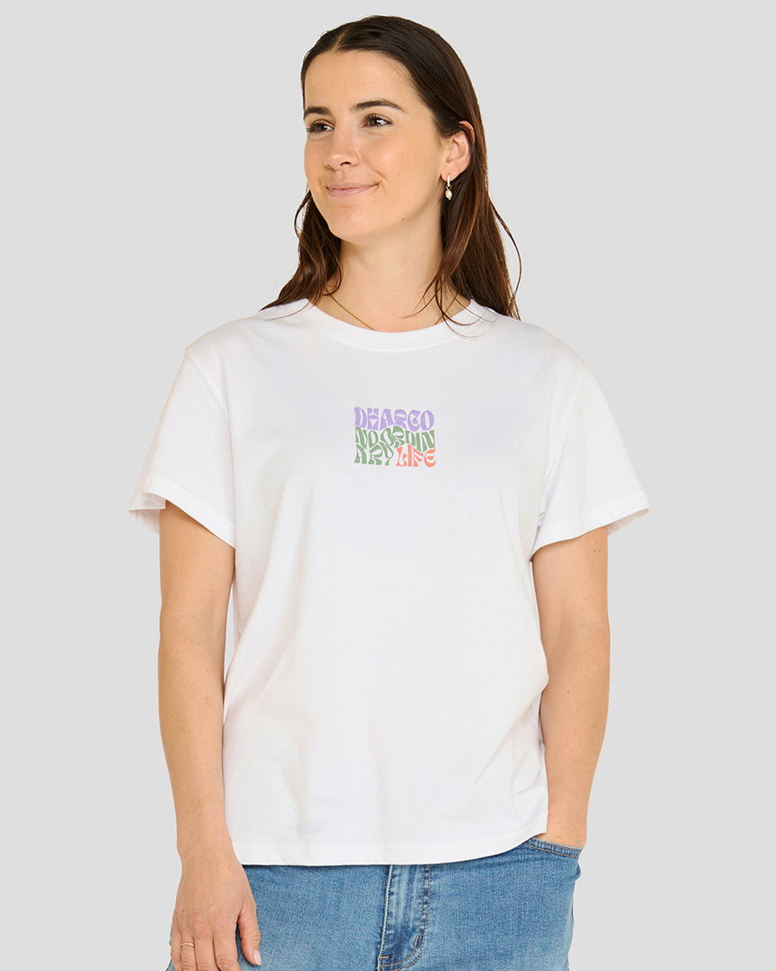 Womens Cotton Tee | Palmie | WOMENS | TOPS | TEES | SHORT SLEEVES | COTTON CROP | DHaRCO | MTB | Image 1 of 5