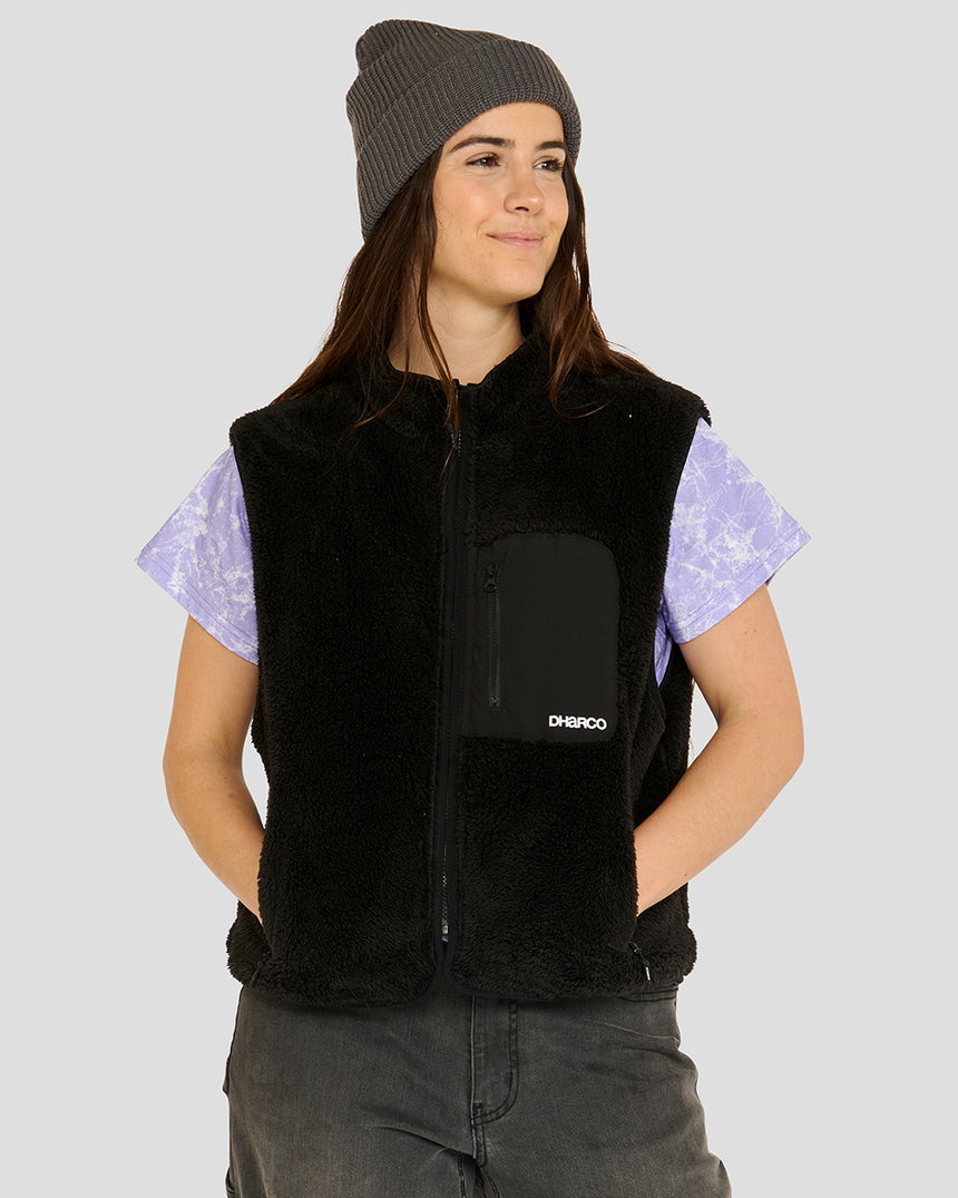 Womens Sherpa Vest | Black | WOMENS | TOPS | JACKETS | DHaRCO | MTB | Image 3 of 8