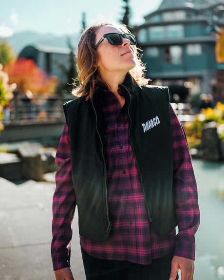 Womens Sherpa Vest | Black