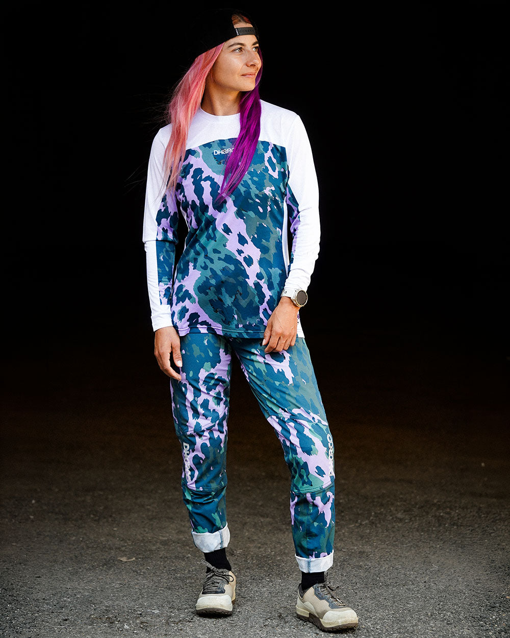 Womens Gravity Pants | Isa Signature - Purple Leopard | WOMENS | BOTTOMS | PANTS | GRAVITY PANTS | DHaRCO | MTB | Image 3 of 6